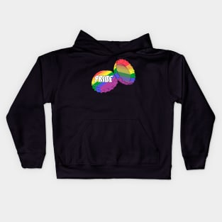 Gay Pride Bottle Caps Kids Hoodie